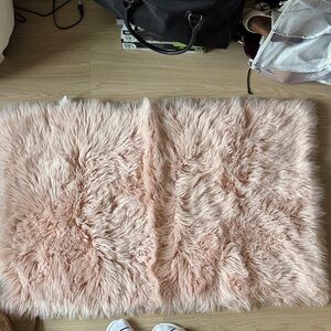 UGG Blush Faux Fur Throw